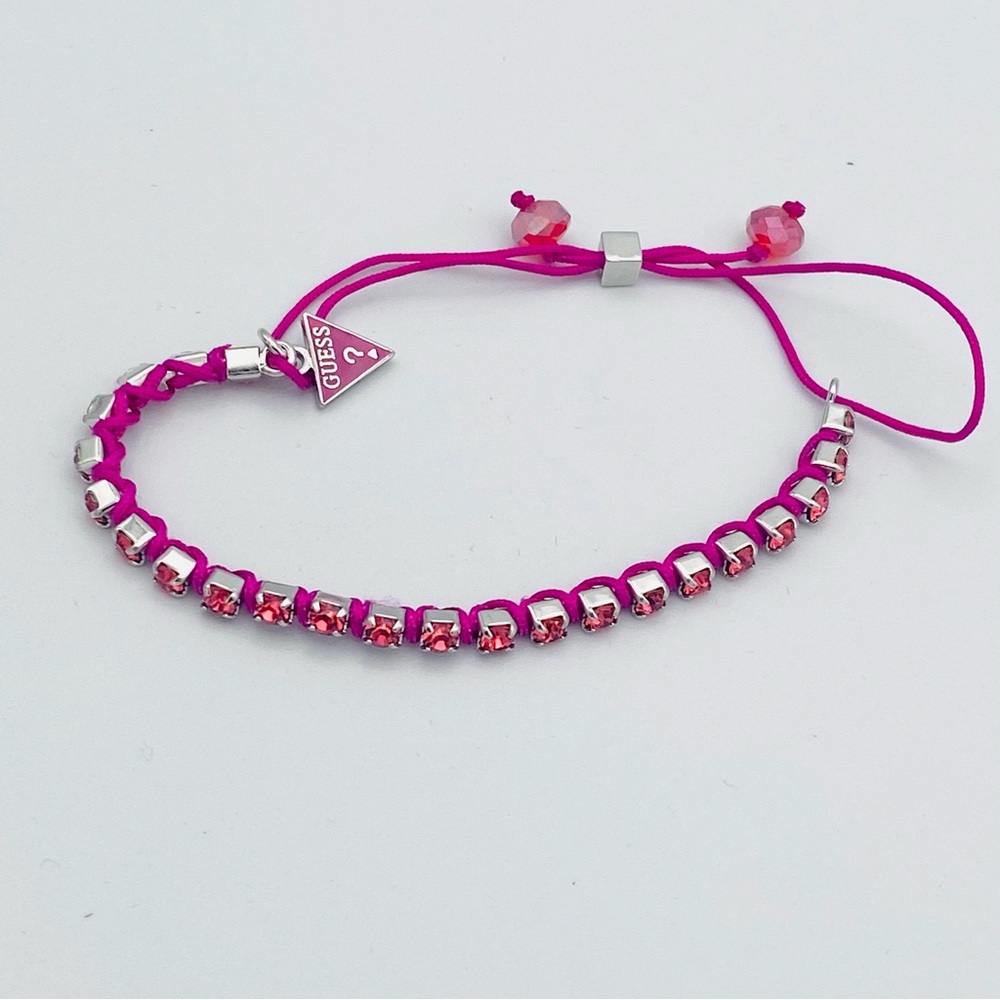 GUESS Pink Rhinestone Bracelet - Picture 4 of 6